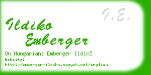 ildiko emberger business card