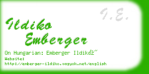 ildiko emberger business card